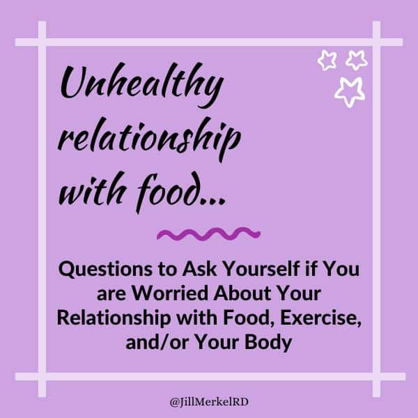 Unhealthy Relationship with Food – Questions to Ask Yourself
